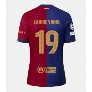 Billiga Barcelona Lamine Yamal #19 Hemmatröja 2024-25 Kortärmad